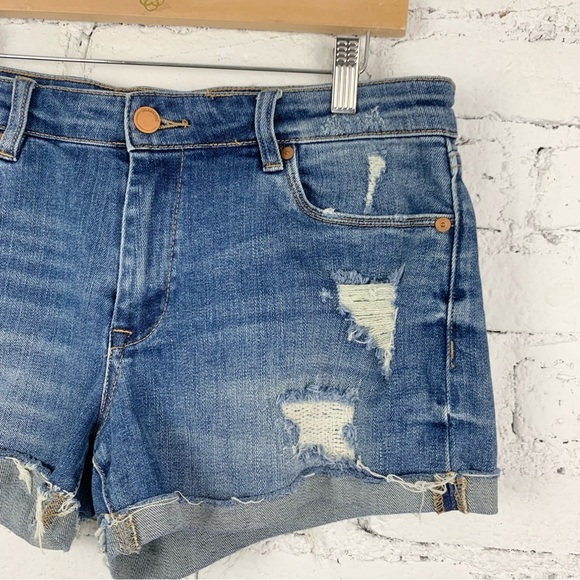 Blank NYC Cuffed Distressed Jean Shorts The Fulton 29 - Picture 3 of 9